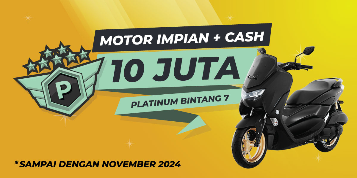 Bonus Motor Impian + Uang Cash 10 Juta Rupiah